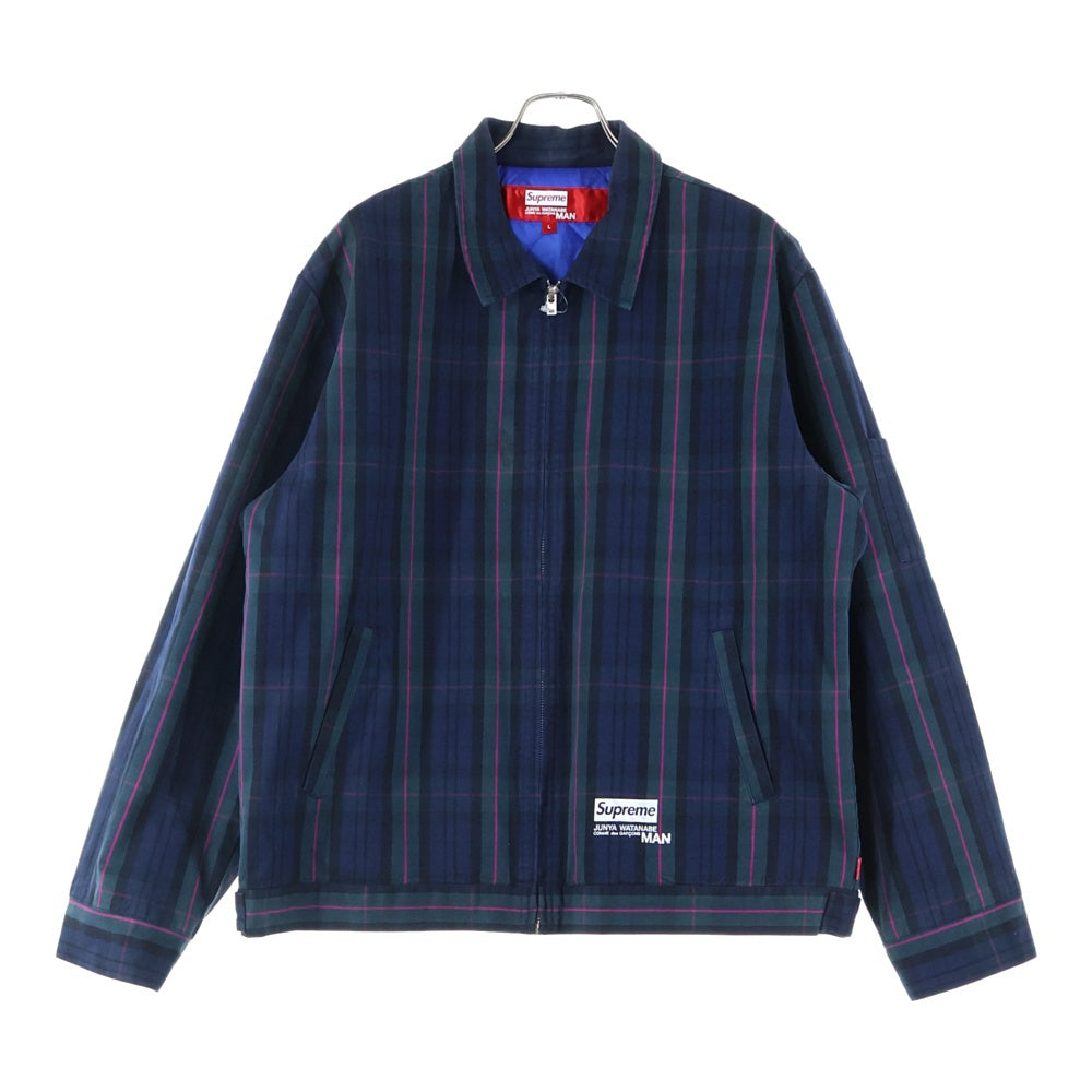 SUPREME(シュプリーム) 21AW ×JUNYA WATANABE COMME des GARCONS Printed Work Jacket ジュンヤ ワタナベ コムデギャルソン プリント ワークジャケット ネイビー/グリーン