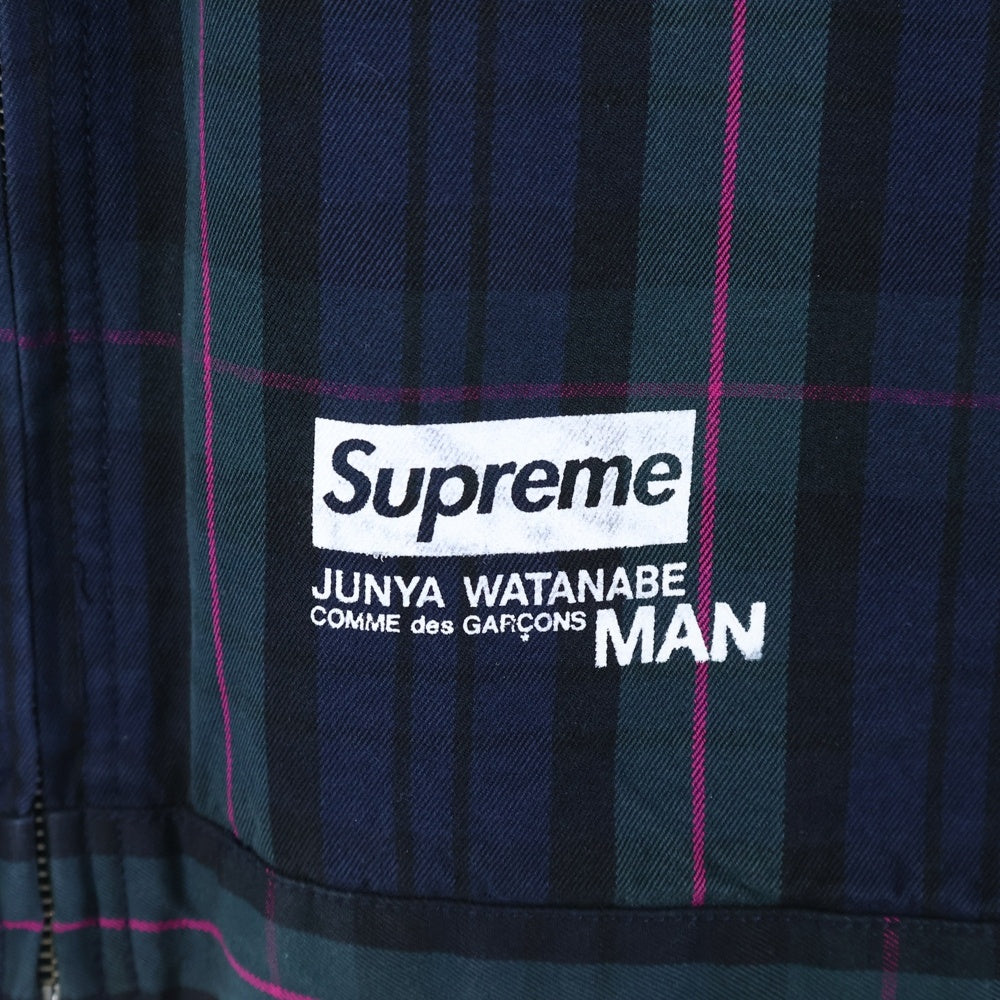 SUPREME(シュプリーム) 21AW ×JUNYA WATANABE COMME des GARCONS Printed Work Jacket ジュンヤ ワタナベ コムデギャルソン プリント ワークジャケット ネイビー/グリーン