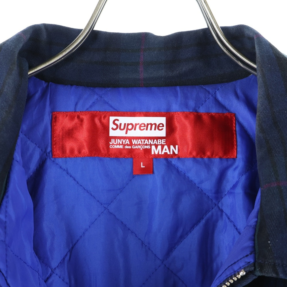 SUPREME(シュプリーム) 21AW ×JUNYA WATANABE COMME des GARCONS Printed Work Jacket ジュンヤ ワタナベ コムデギャルソン プリント ワークジャケット ネイビー/グリーン