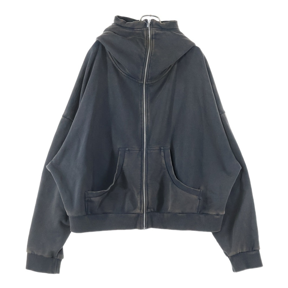 entire studios(エンタイア スタジオ) FULL ZIP HOODIE フル ジップ フーディー パーカー ブラック ES2106 P0040