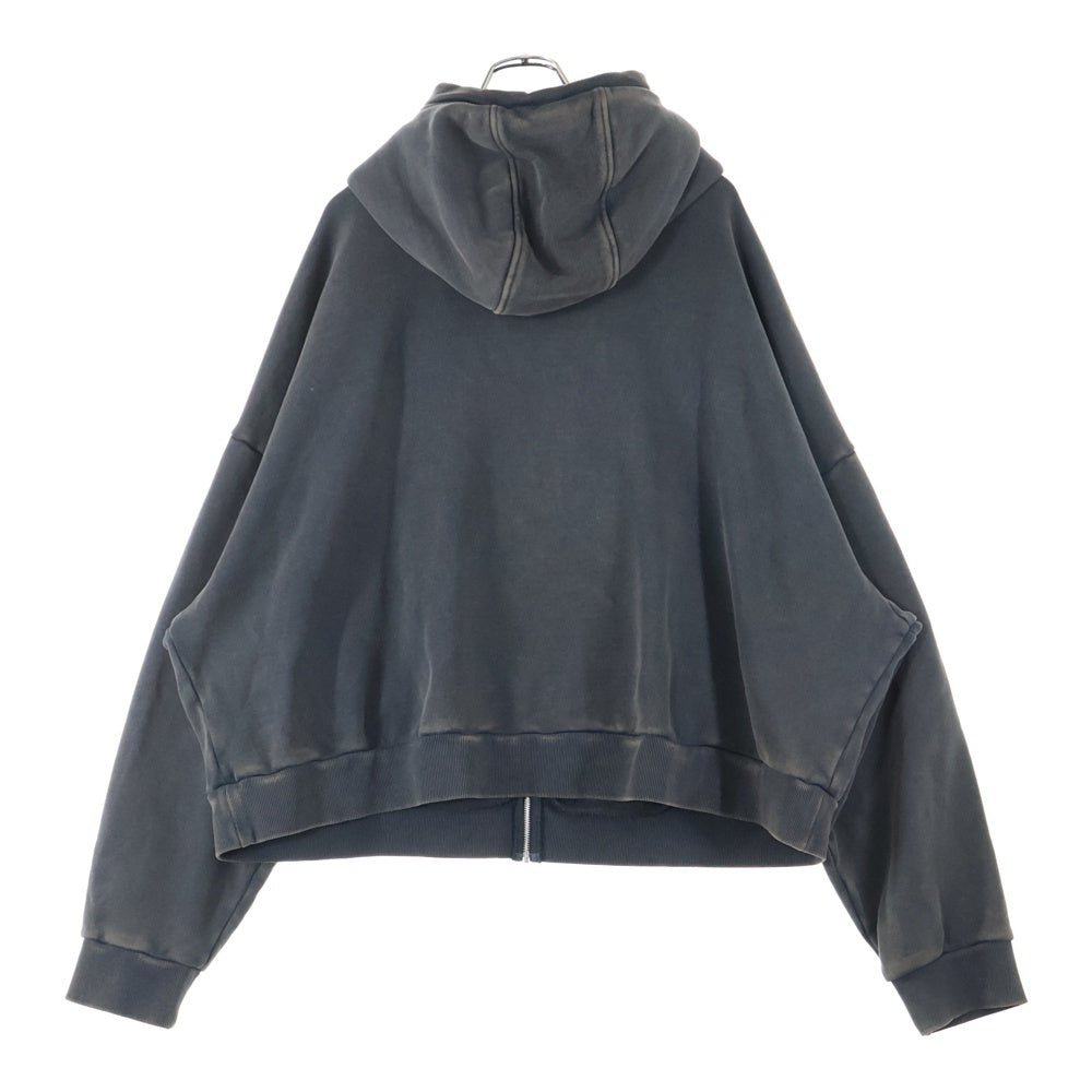 entire studios(エンタイア スタジオ) FULL ZIP HOODIE フル ジップ フーディー パーカー ブラック ES2106 P0040
