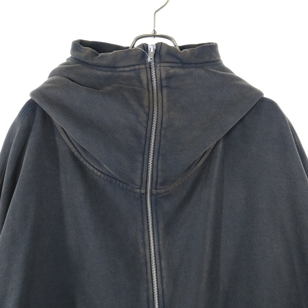 entire studios(エンタイア スタジオ) FULL ZIP HOODIE フル ジップ フーディー パーカー ブラック ES2106 P0040