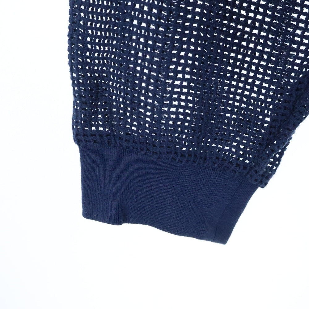STUSSY(ステューシー) COTTON MESH コットンメッシュ 長袖Tシャツ ネイビー