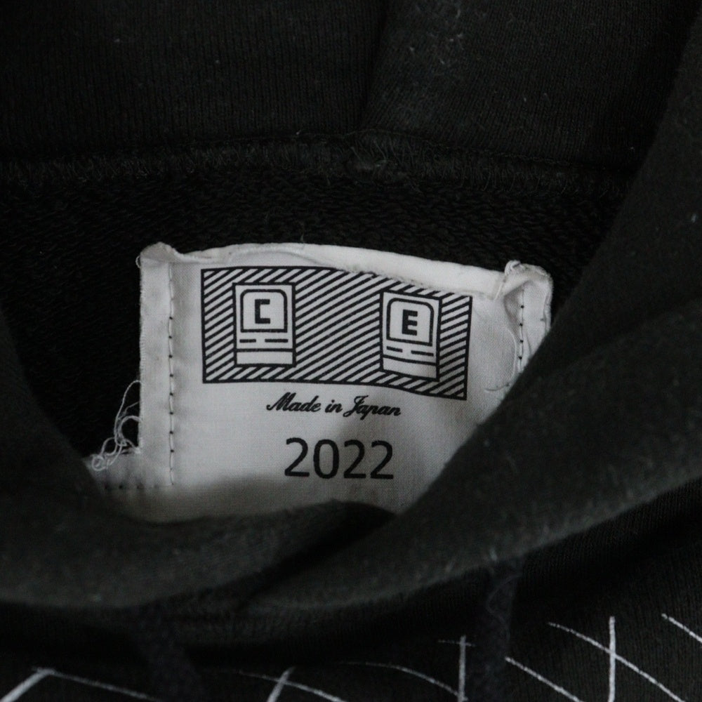 C.E(シーイー) DIZZINESS HEAVY HOODY ディジネス ヘビーフーディー パーカー ブラック CES22CS08