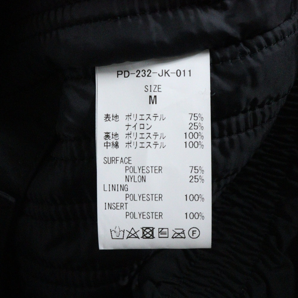 PHINGERIN(フィンガリン) NOREN BLOUSON CUSH ノレン ブルゾン クッシュ ジャケット ブラック PD-232-JK-011