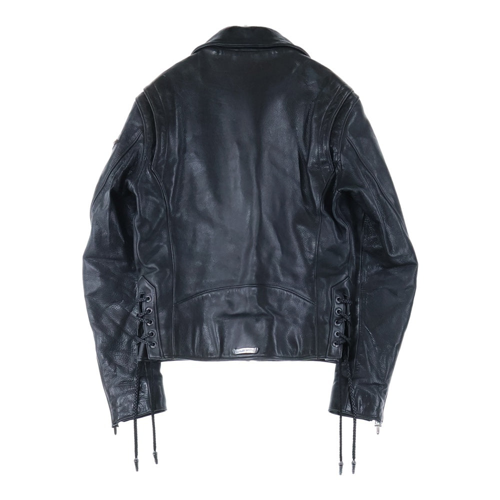 CHROME HEARTS(クロムハーツ) JJ DEAN 3STAR JJディーン 3スター ダガージップダブルライダース レザージャケット ブラック
