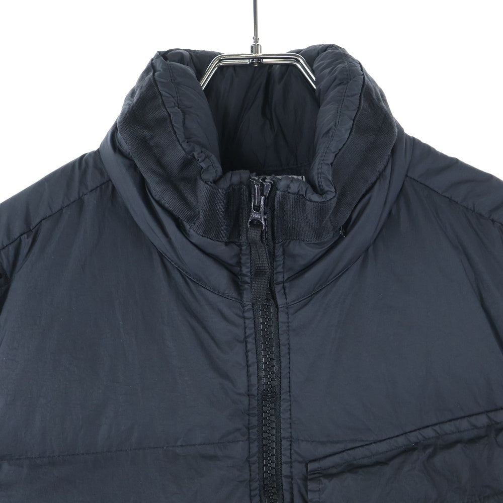 STONE ISLAND(ストーンアイランド) 22AW GARMENT DYED CRINKLE REPS R-NY DOWN ガーメントダイ クリンクル レップ R-NY ダウンベスト ブラック 7715G0123