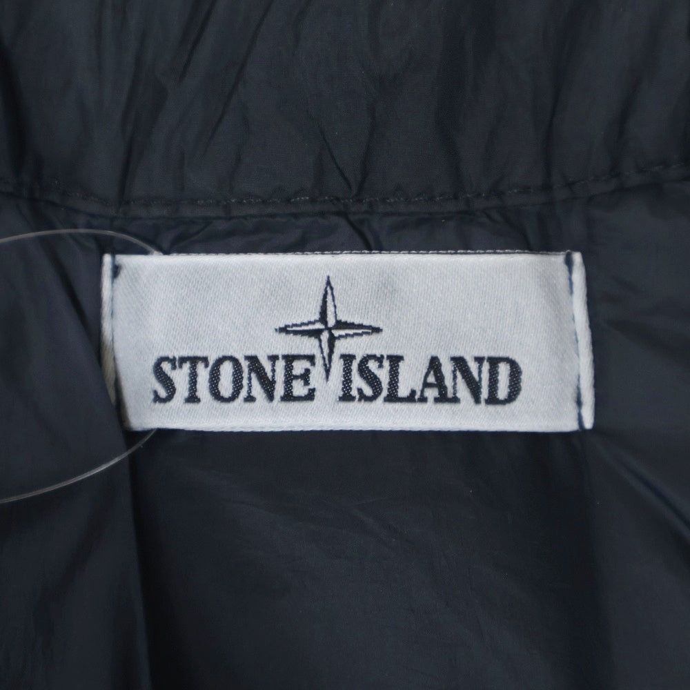 STONE ISLAND(ストーンアイランド) 22AW GARMENT DYED CRINKLE REPS R-NY DOWN ガーメントダイ クリンクル レップ R-NY ダウンベスト ブラック 7715G0123