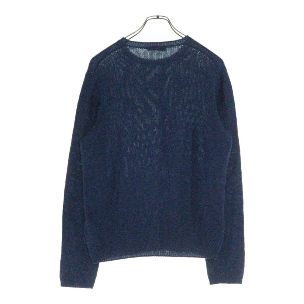 PRADA(プラダ) Crew Neck Cashmere Sweater クルーネックカシミヤセーター 長袖ニットセーター UMN864 ブルー