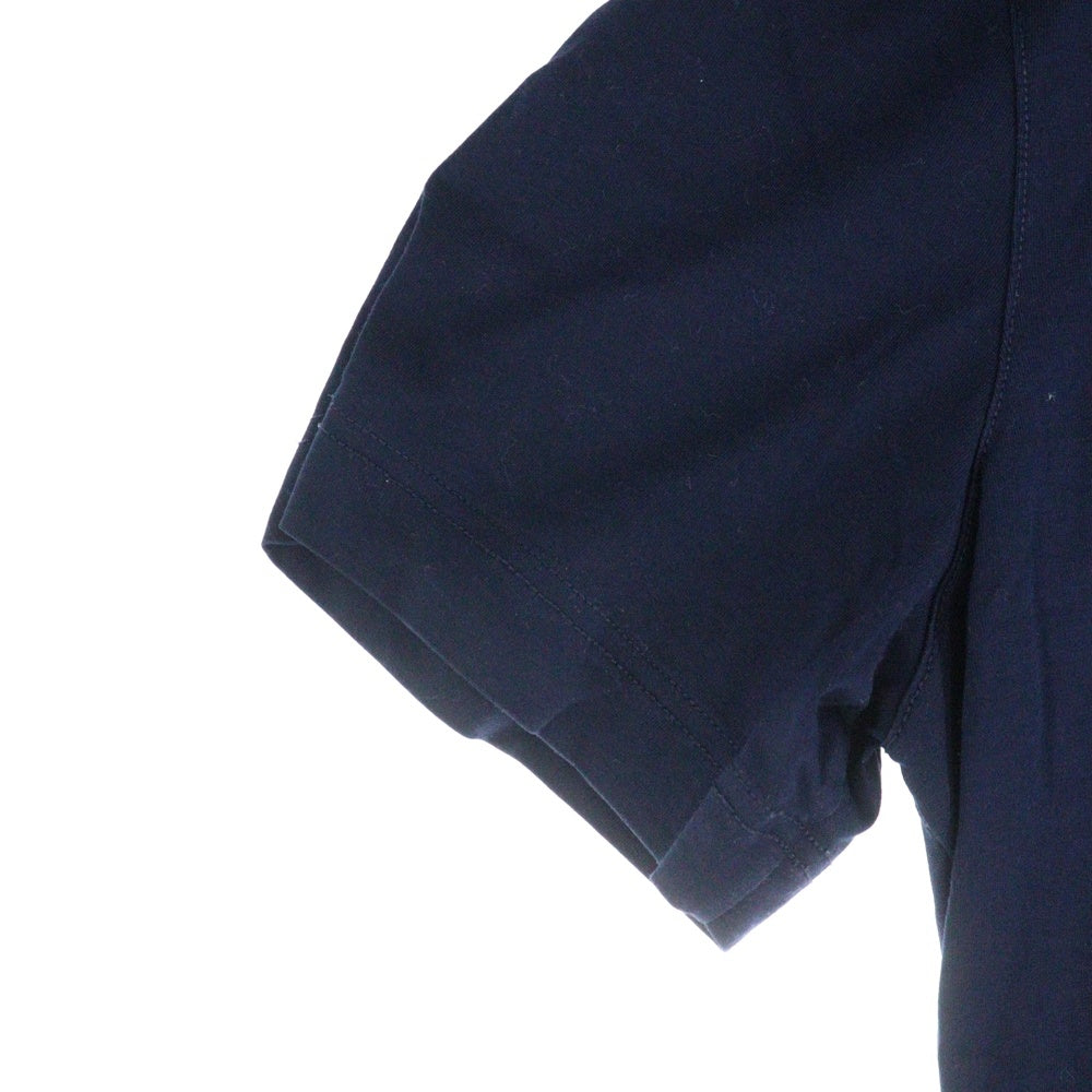 PRADA(プラダ) Stretch Cotton T-Shirt ストレッチコットンTシャツ クルーネック半袖Tシャツ UJM564 ネイビー