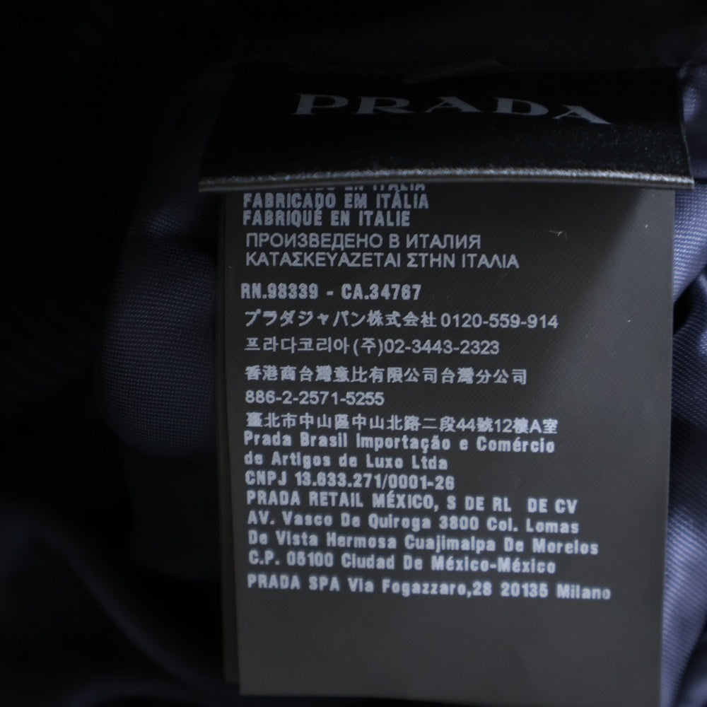 PRADA(プラダ) 17AW コーデュロイウエスタンジャケット ジップアップスタンドカラージャケット SGN567 ネイビー