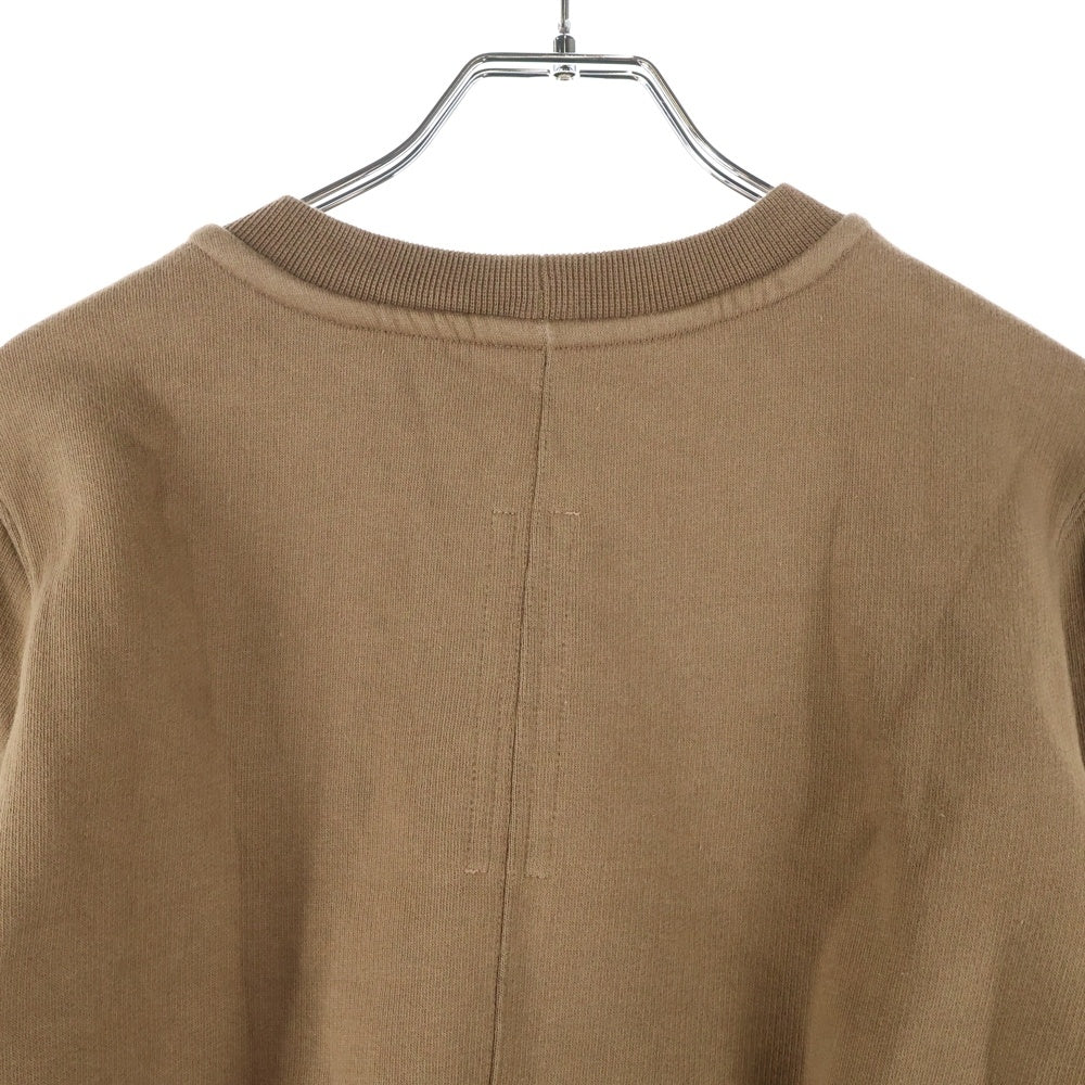 DRKSHDW(ダークシャドウ) CROPPED SWEAT クルーネックスウェットトレーナー ブラウン DS01D1249-F
