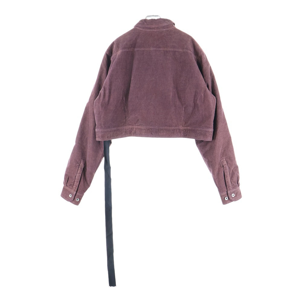 DRKSHDW(ダークシャドウ) CAPE SLEEVE CROPPED OUTERSHIRT クロップド コーデュロイジャケット ブラウン DS02C5702-MC