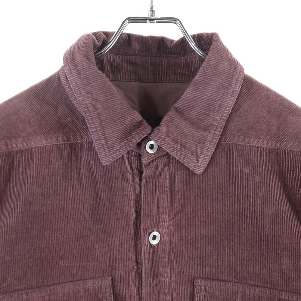 DRKSHDW(ダークシャドウ) CAPE SLEEVE CROPPED OUTERSHIRT クロップド コーデュロイジャケット ブラウン DS02C5702-MC