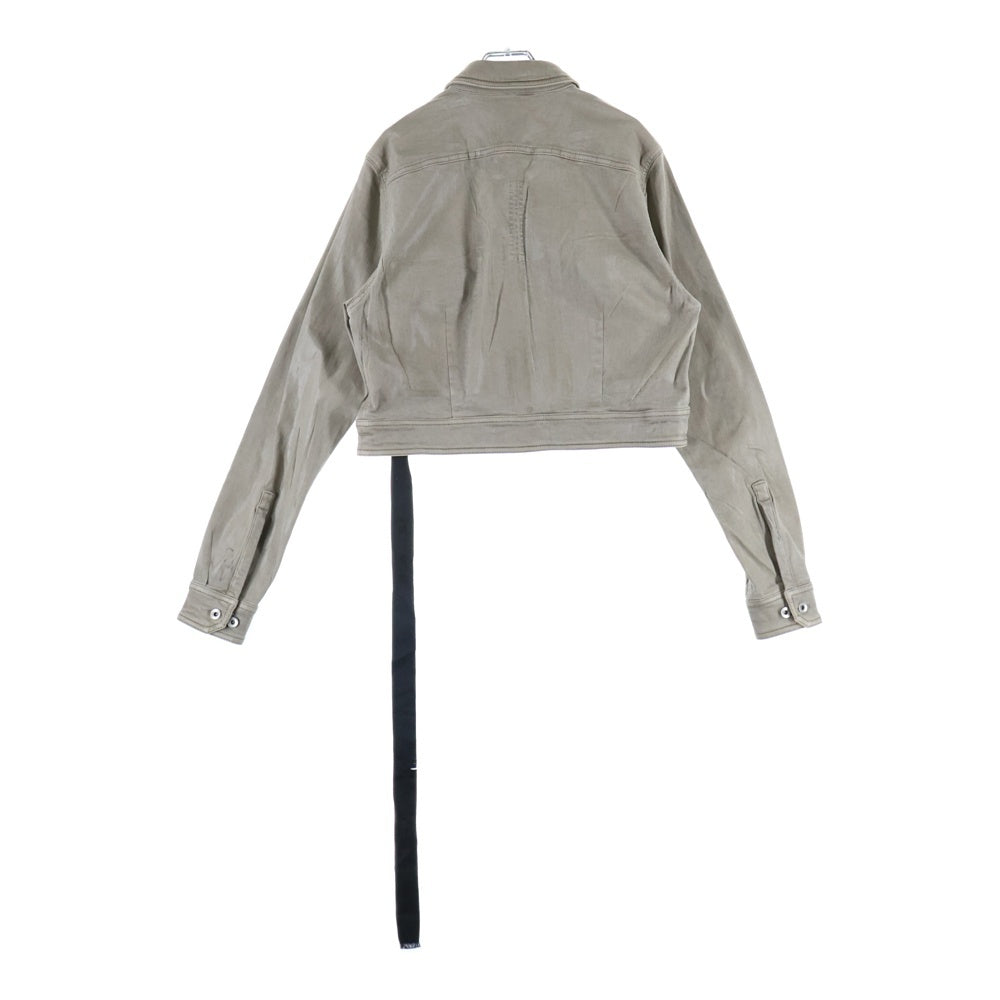 DRKSHDW(ダークシャドウ) CAPE SLEEVE CROPPED OUTERSHIRT クロップド コーティングデニムジャケット ベージュ DS01D1702-SCF