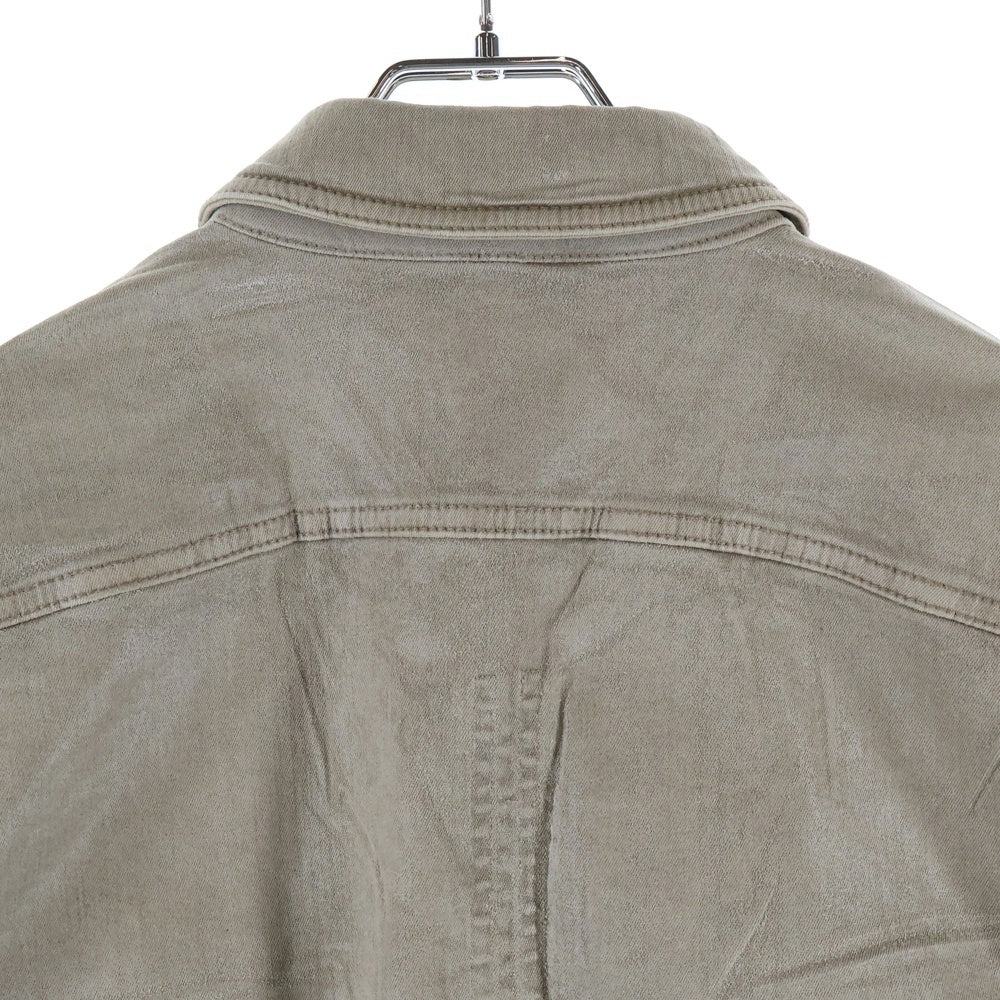 DRKSHDW(ダークシャドウ) CAPE SLEEVE CROPPED OUTERSHIRT クロップド コーティングデニムジャケット ベージュ DS01D1702-SCF