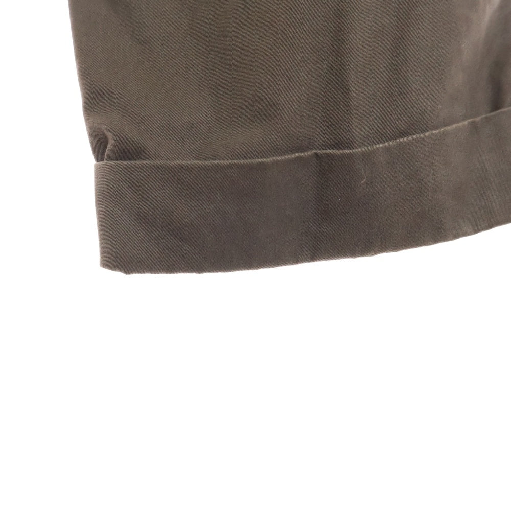 VISVIM(ヴィスヴィム) SLIM CHINO PANTS シンチバック ボタンフライ ストレートチノパンツ ブラウン VS0001392