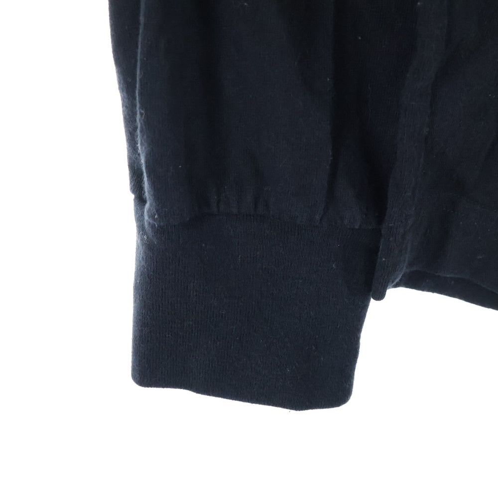 Palm Angels(パームエンジェルス) L/S T-SHIRT ネックロゴ 長袖Tシャツ ロンT ブラック PMAB001C99JER001