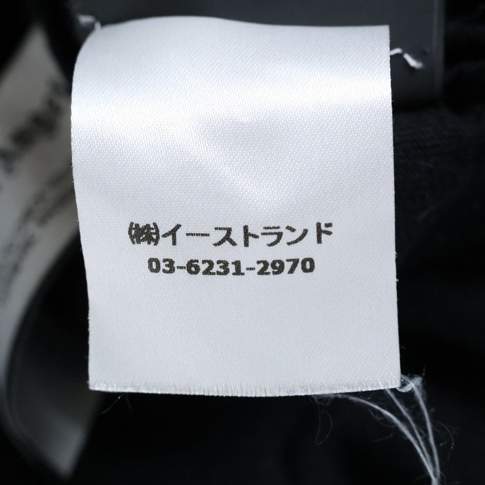 Palm Angels(パームエンジェルス) L/S T-SHIRT ネックロゴ 長袖Tシャツ ロンT ブラック PMAB001C99JER001