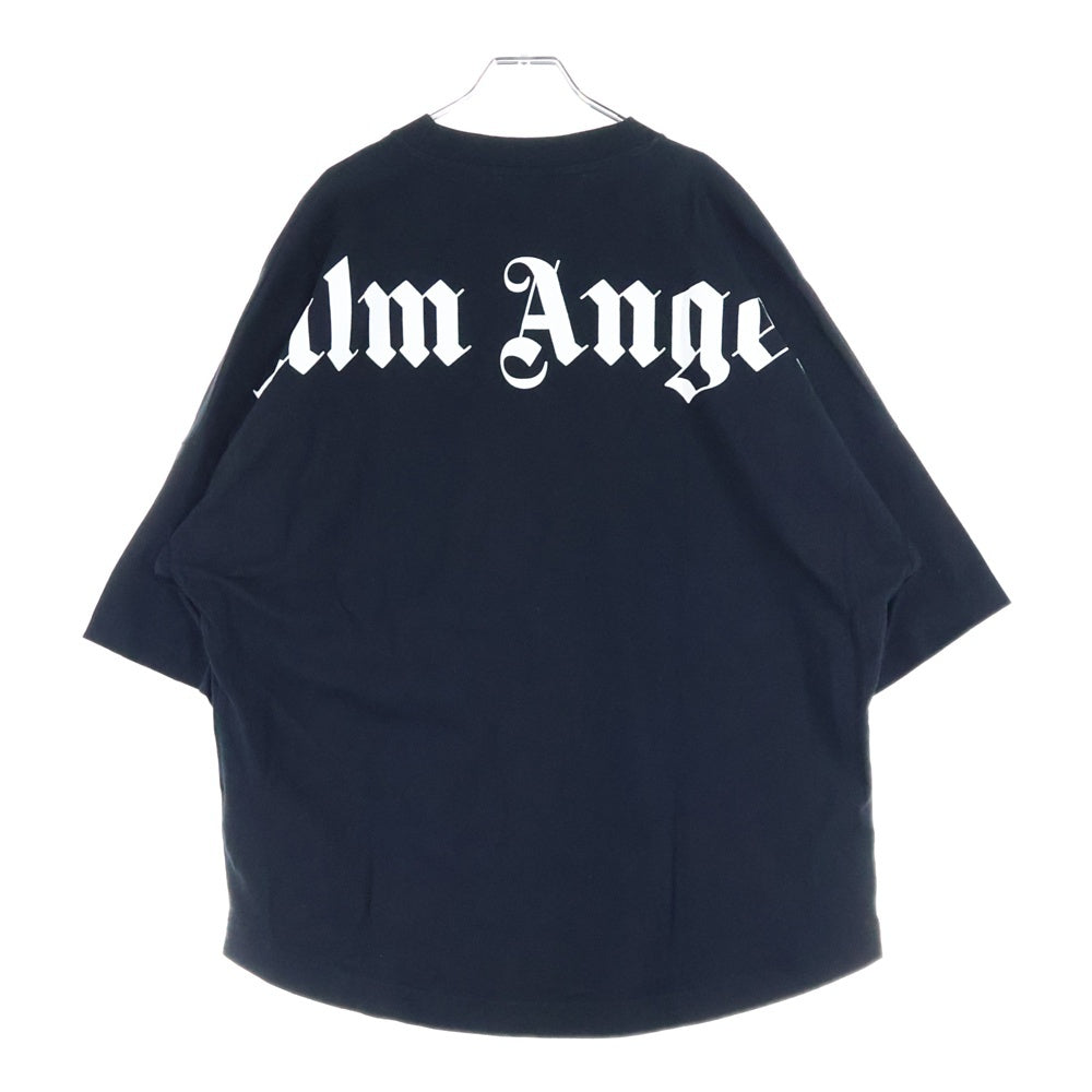 Palm Angels(パームエンジェルス) S/S T-SHIRT ネックロゴ 半袖Tシャツ ブラック PMAA002R21JER001