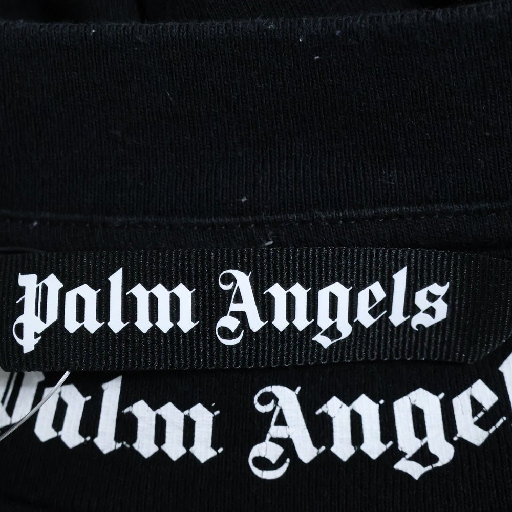 Palm Angels(パームエンジェルス) S/S T-SHIRT ネックロゴ 半袖Tシャツ ブラック PMAA002R21JER001