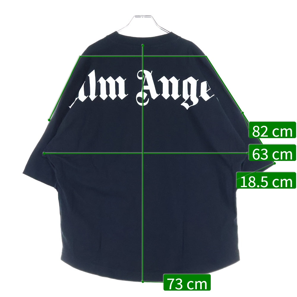 Palm Angels(パームエンジェルス) S/S T-SHIRT ネックロゴ 半袖Tシャツ ブラック PMAA002R21JER001