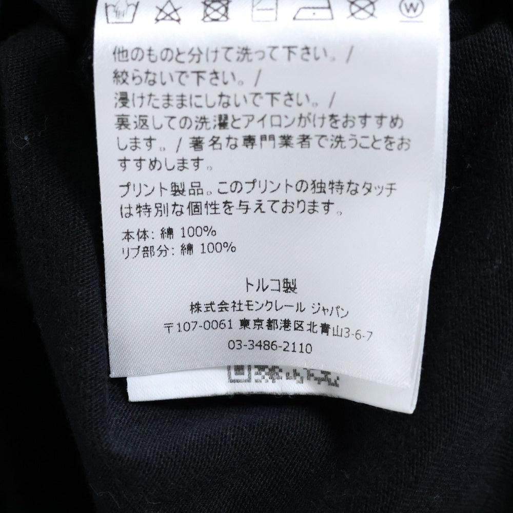MONCLER GENIUS(モンクレール ジーニアス) ×UNDEFEATED MAGLIA T-SHIRT M/LUNGA アンデフィーテッド 長袖Tシャツ ロンT ブラック F20928D70510