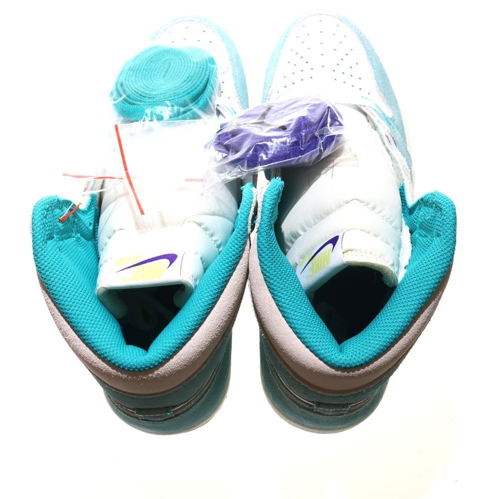 NIKE(ナイキ) AIR JORDAN1 RETRO HIGH OG エアジョーダン1 ターボグリーン ハイカットスニーカー ホワイト/グリーン US9/27cm 555088-311