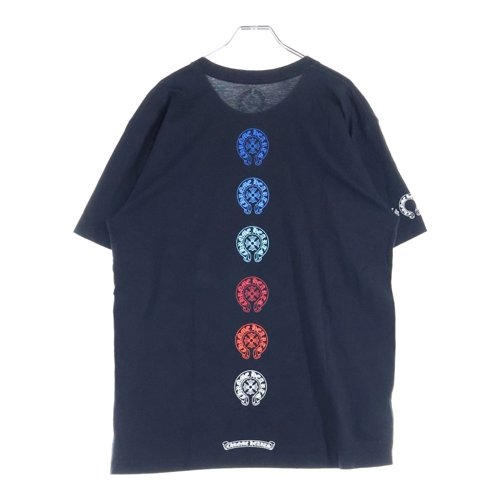CHROME HEARTS(クロムハーツ) CH T-SHIRT バックホースシュープリント 半袖Tシャツ ブラック