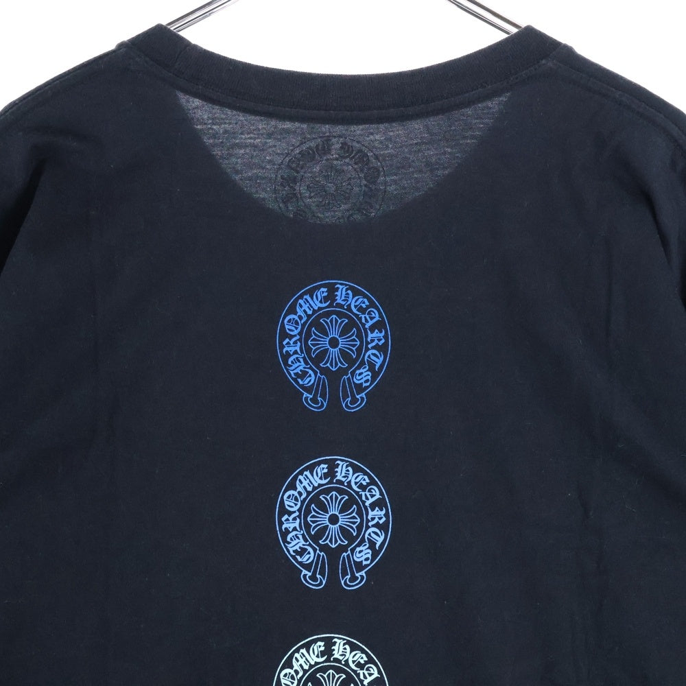 CHROME HEARTS(クロムハーツ) CH T-SHIRT バックホースシュープリント 半袖Tシャツ ブラック
