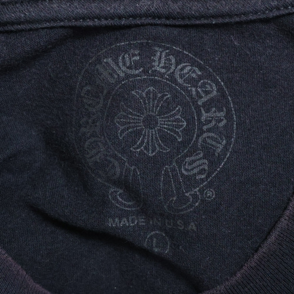 CHROME HEARTS(クロムハーツ) CH T-SHIRT バックホースシュープリント 半袖Tシャツ ブラック