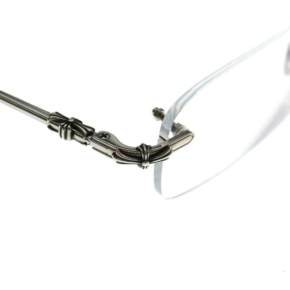CHROME HEARTS(クロムハーツ) SINNERGASM2 CHクロステンプル リムレスアイウェア 眼鏡 シルバー