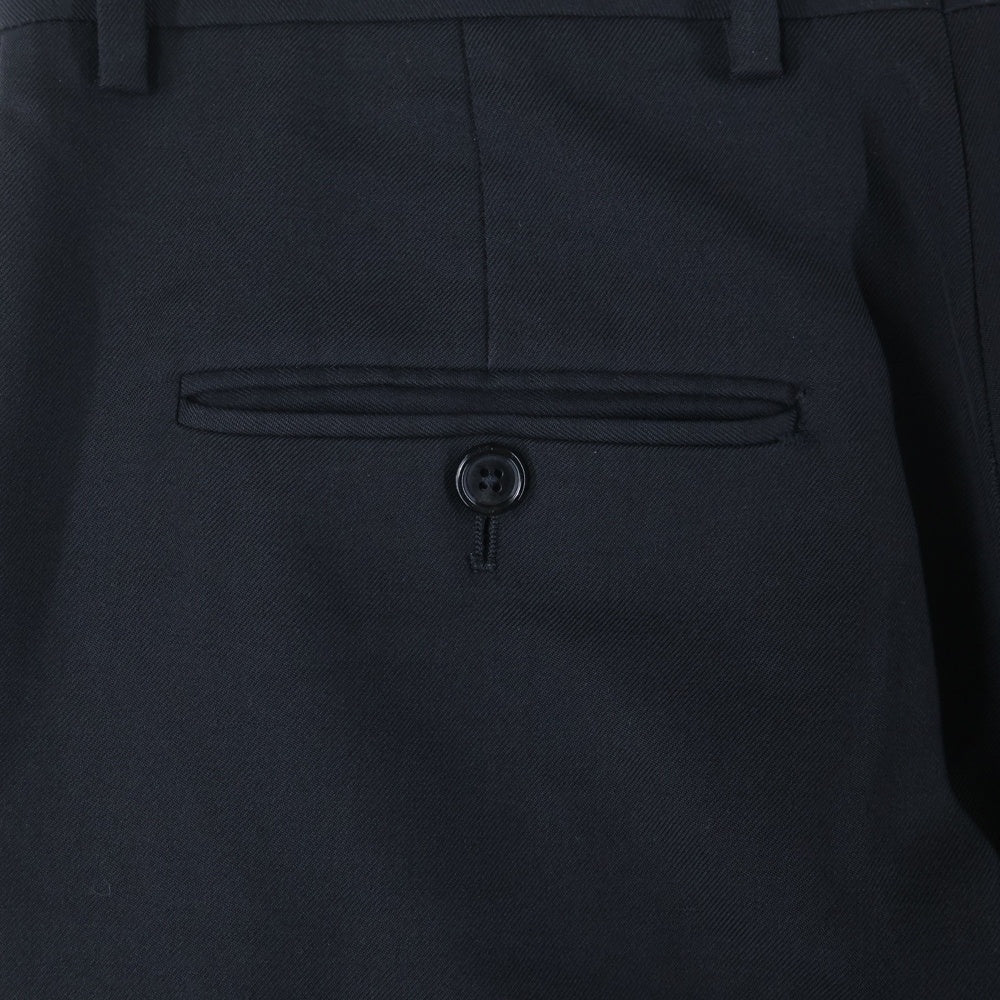 CELINE(セリーヌ) Wool Pants ウールギャバジン クラシックストレートパンツ スラックス ブラック 2P085650D