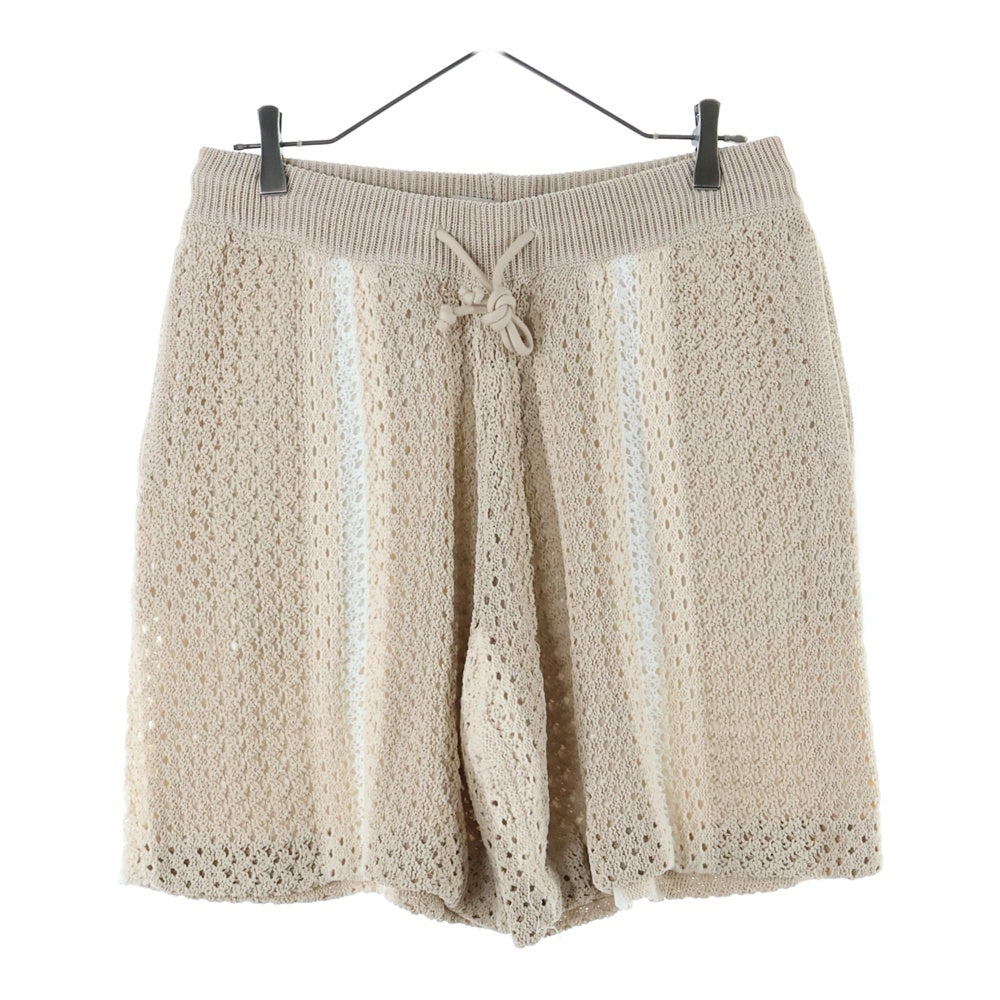 KITH(キス) 24SS Crochet Curtis Short クロシェット ニットショーツ ハーフパンツ ベージュ