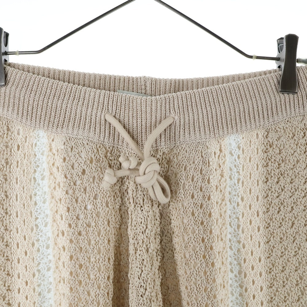 KITH(キス) 24SS Crochet Curtis Short クロシェット ニットショーツ ハーフパンツ ベージュ