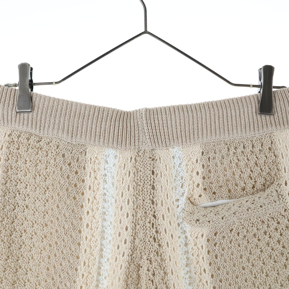 KITH(キス) 24SS Crochet Curtis Short クロシェット ニットショーツ ハーフパンツ ベージュ