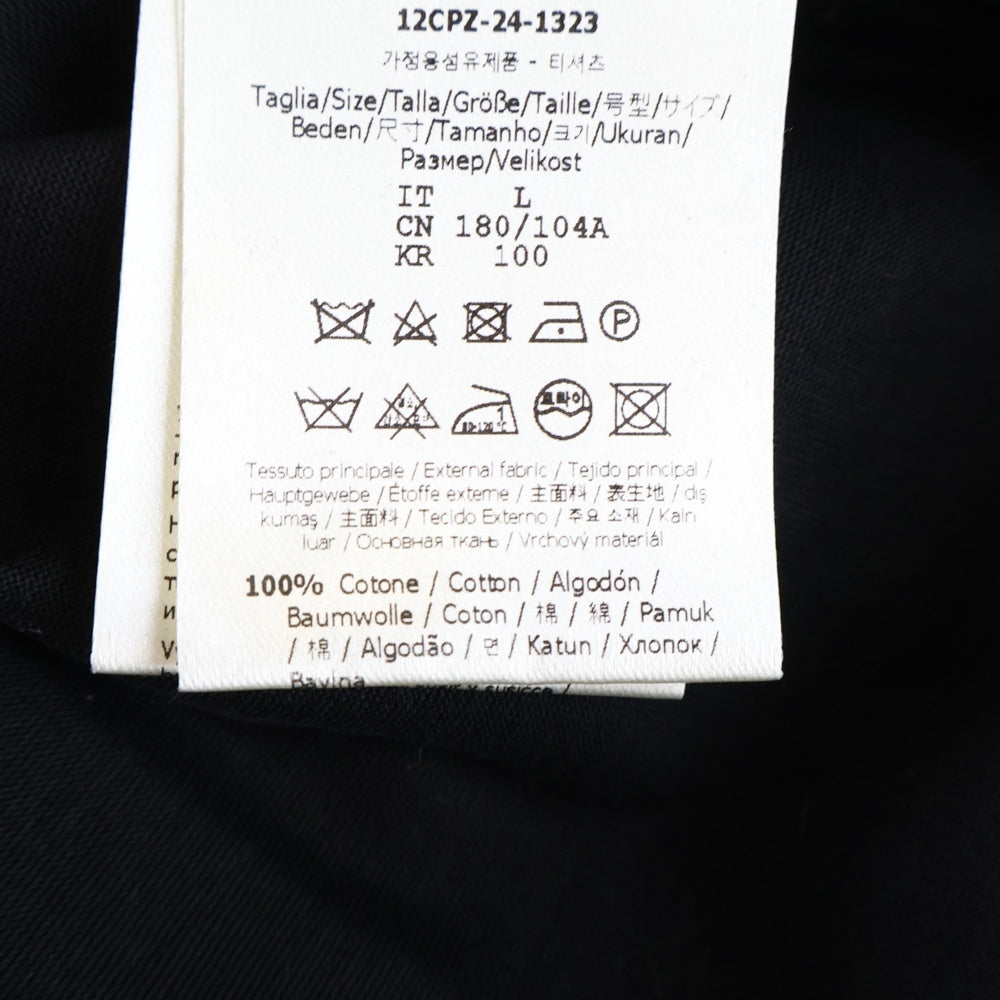 FENDI(フェンディ) ズッカ柄フロントポケット クルーネック半袖Tシャツ FY1257 ブラック/マルチ