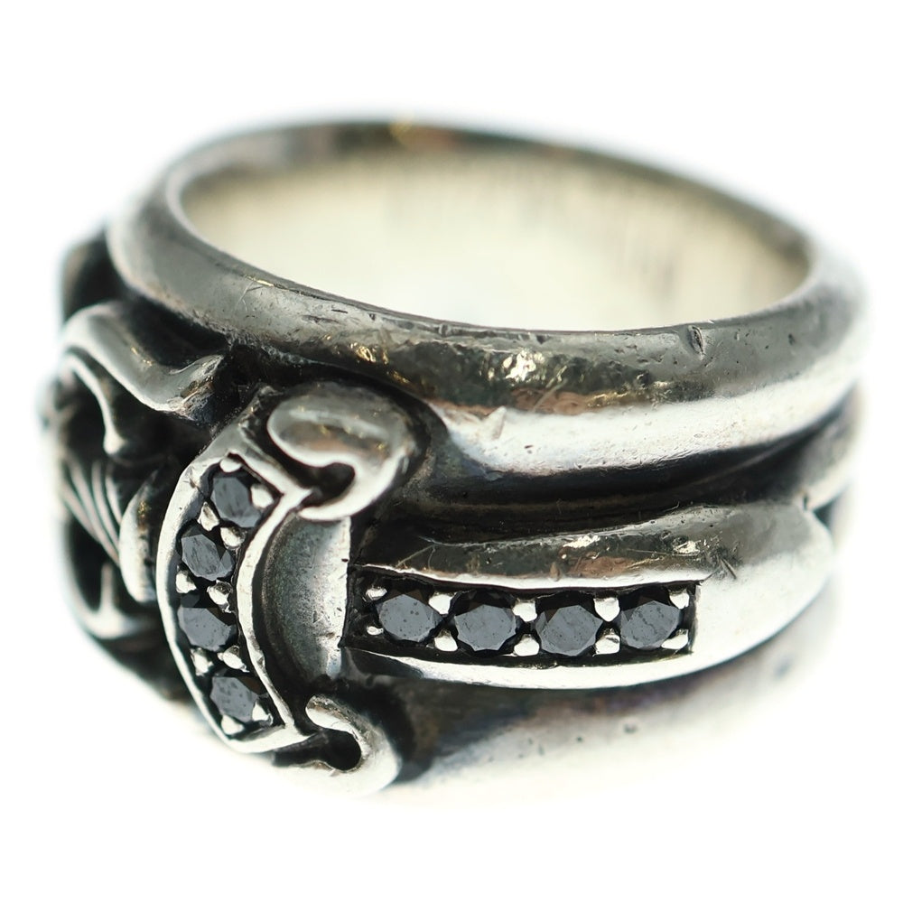CHROME HEARTS(クロムハーツ) DAGGER BLKDIA ダガーリング ブラックダイヤモンド シルバー