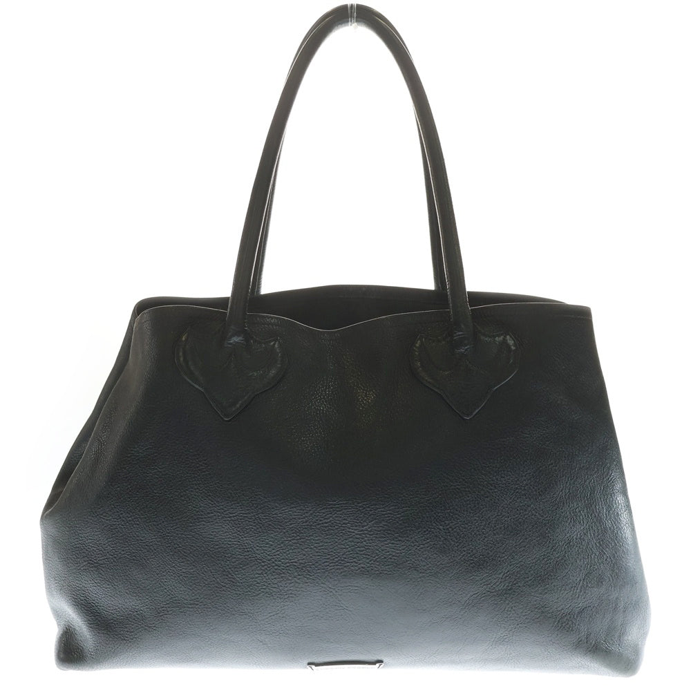 CHROME HEARTS(クロムハーツ) TOTE W SNP 3CEME 3セメタリー レザートートバッグ ブラック