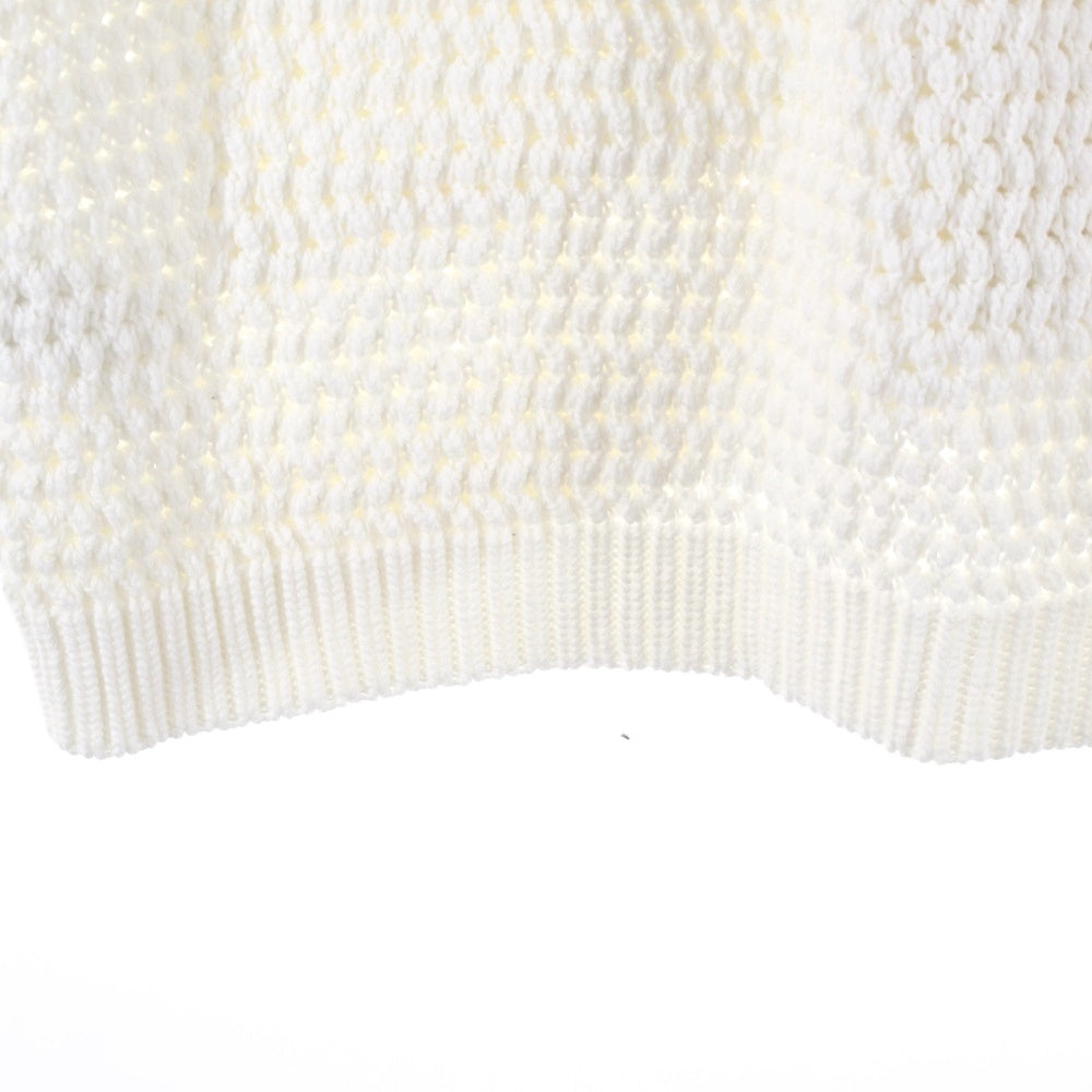 CASABLANCA(カサブランカ) Tennis Club Knit Polo ロゴパッチ半袖ニットポロシャツ MS23-KW-304-01 グリーン