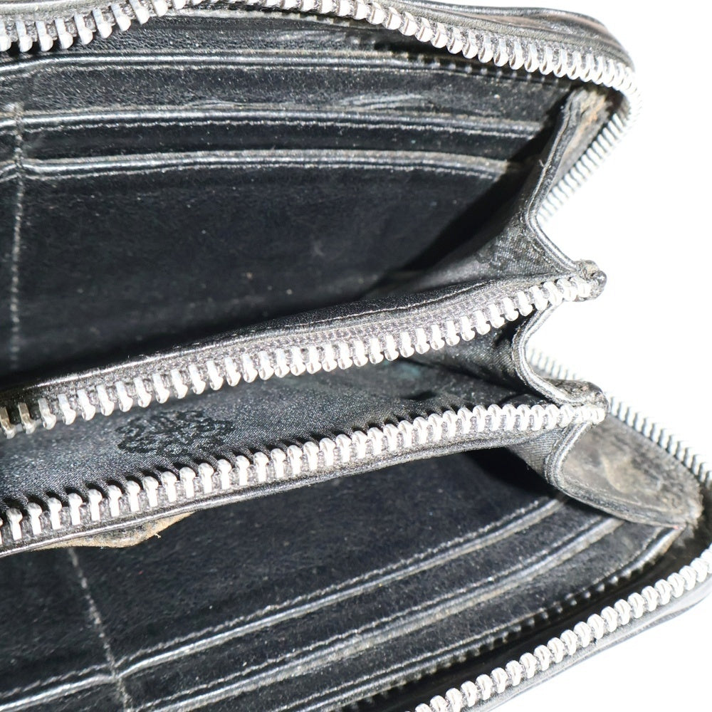 CHROME HEARTS(クロムハーツ) REC F ZIP 3クロス ラウンドジップレザーウォレット 財布 ブラック BCA368