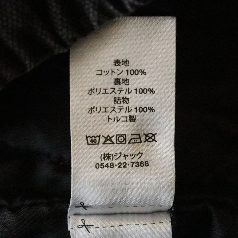 STUSSY(ステューシー) 23AW WORK JACKET INSULATED CANVAS キャンバス ジップアップパーカー フーディー ワークジャケット ブラック