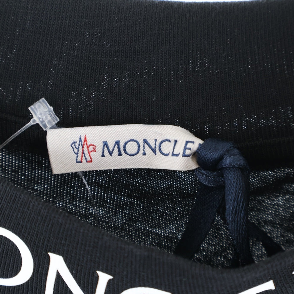 MONCLER(モンクレール) 21AW MAGLIA T-SHIRT マグリアTシャツ ネックロゴ半袖Tシャツカットソー G20918C00025 ブラッ