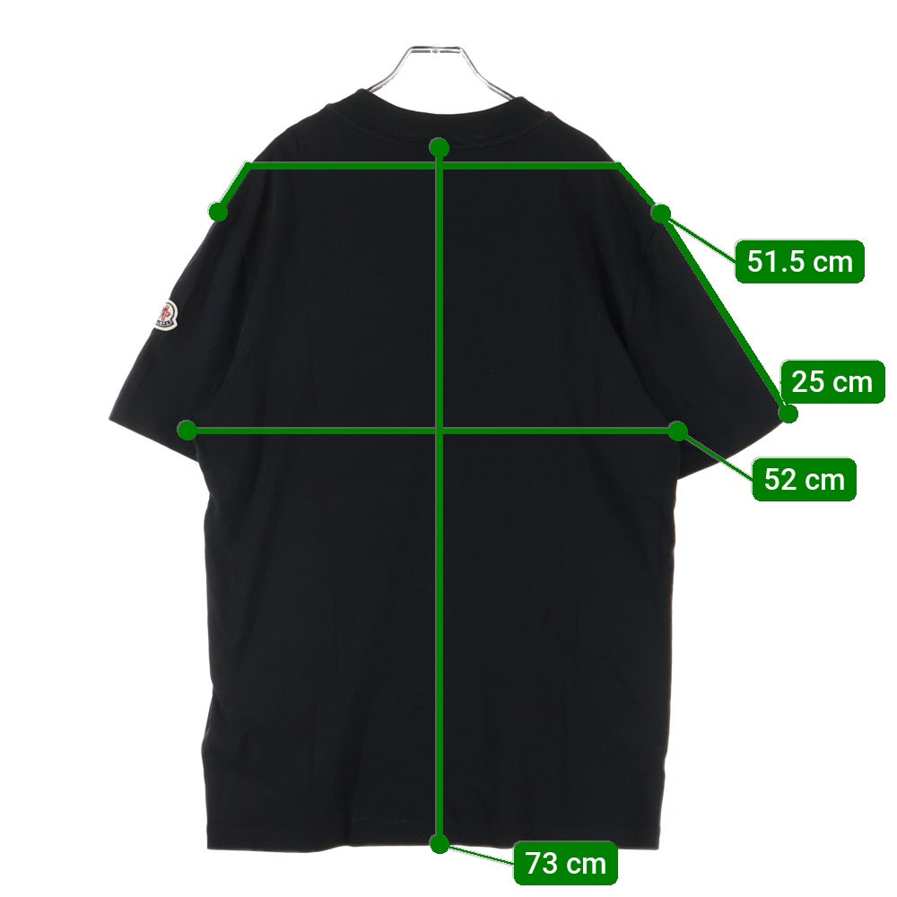 MONCLER(モンクレール) 21AW MAGLIA T-SHIRT マグリアTシャツ ネックロゴ半袖Tシャツカットソー G20918C00025 ブラッ