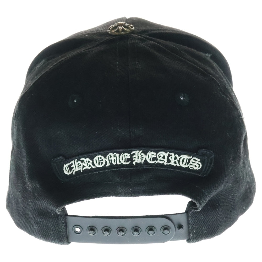 CHROME HEARTS(クロムハーツ) Horseshoe Cross Baseball Cap ホースシュー クロス刺繍 ベースボールキャップ ブラック