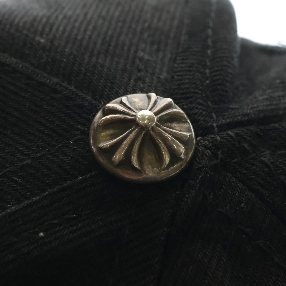 CHROME HEARTS(クロムハーツ) Horseshoe Cross Baseball Cap ホースシュー クロス刺繍 ベースボールキャップ ブラック