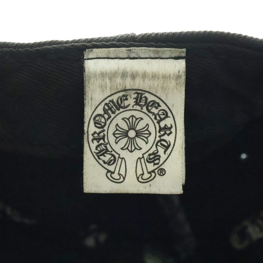 CHROME HEARTS(クロムハーツ) Horseshoe Cross Baseball Cap ホースシュー クロス刺繍 ベースボールキャップ ブラック