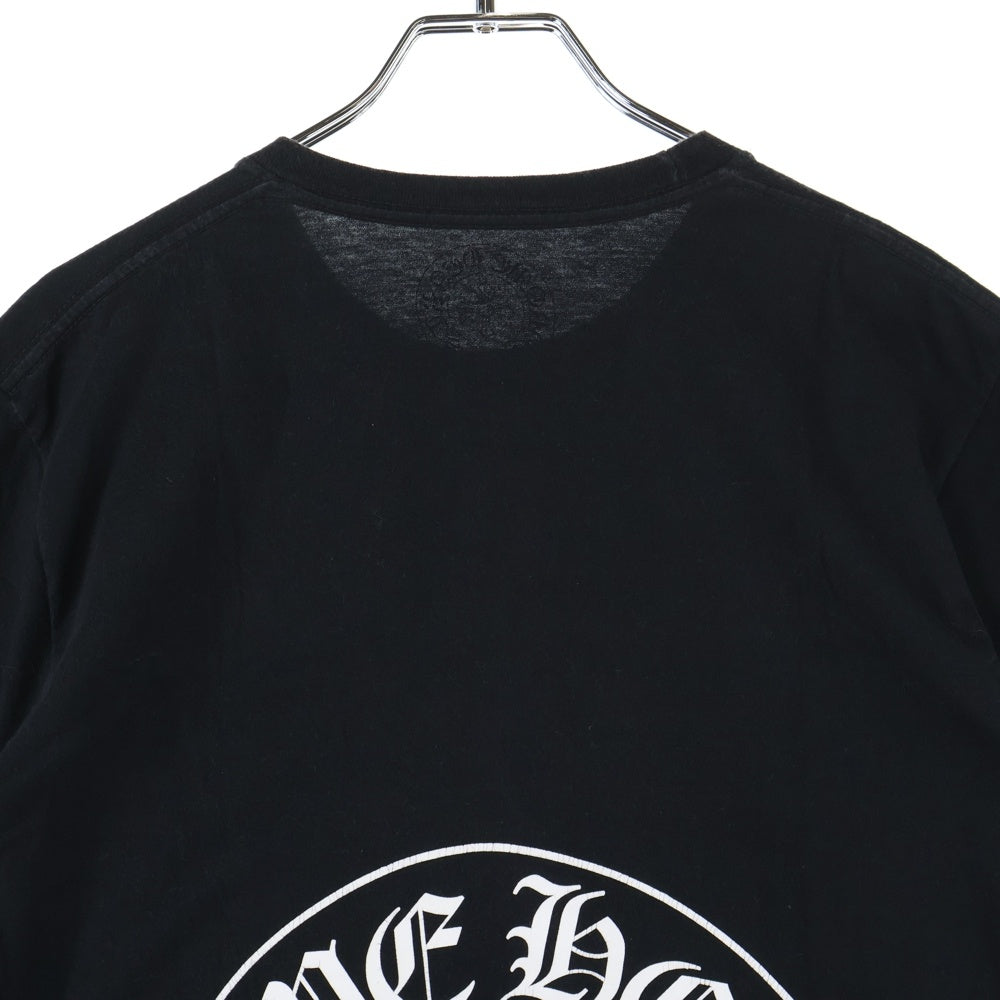 CHROME HEARTS(クロムハーツ) CH T-SHRT ロサンゼルス限定バックホースシュープリント クルーネック 半袖Tシャツ カットソー ブラック