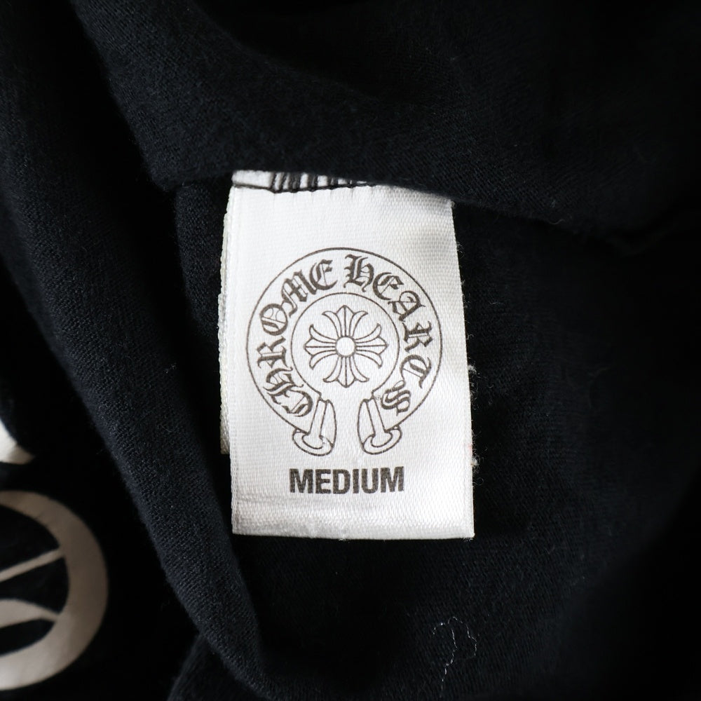 CHROME HEARTS(クロムハーツ) CH T-SHRT ロサンゼルス限定バックホースシュープリント クルーネック 半袖Tシャツ カットソー ブラック
