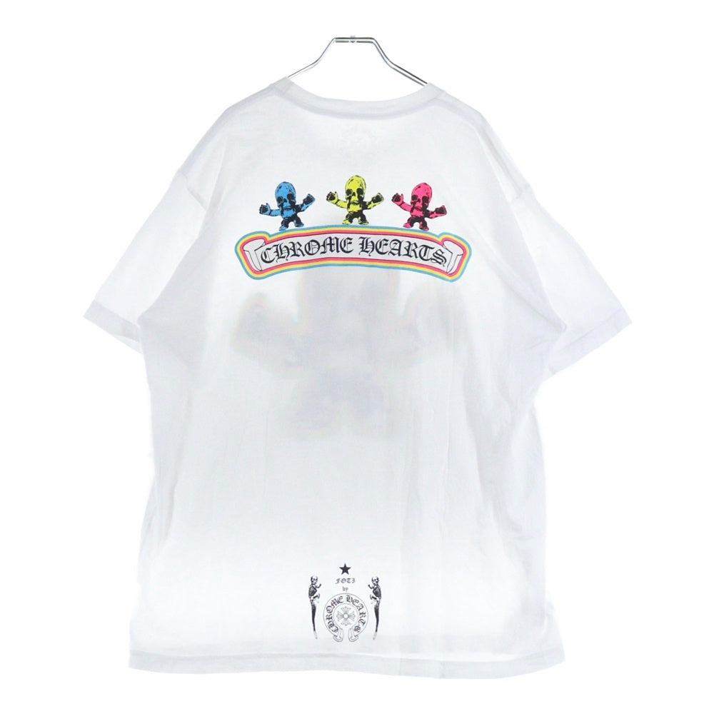 CHROME HEARTS(クロムハーツ) FOTI S/S TEE フォティ フロント レインボー ロゴ プリント 半袖Tシャツ ホワイト